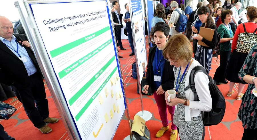 Conference posters with delegates