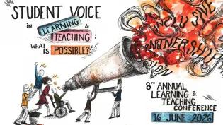 An illustration representing student voice